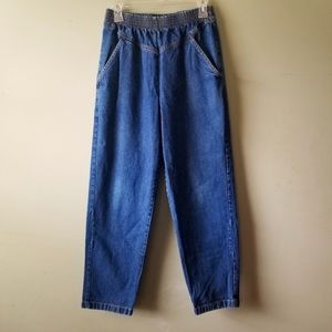 Vintage Lady Blair Elastic Waist Mom Jeans Sz 10 Cottage Core 90's Y2K